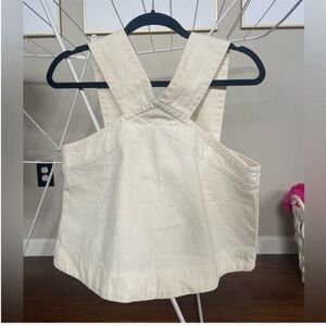 Everlane Cross Front Apron Top